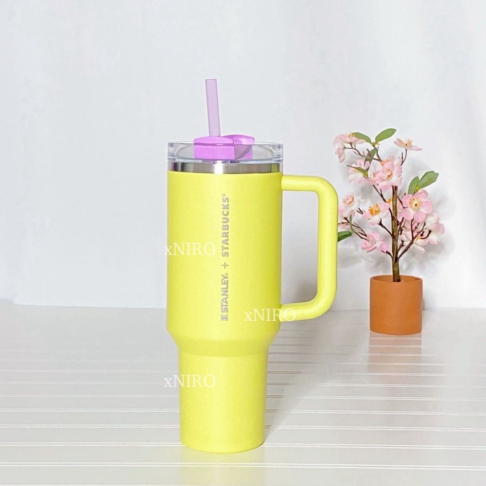 Starbucks x Stanley Thailand Exclusive Lime Purple 40oz Quencher Tumbler